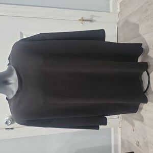 Loose Fit Black Long Sleeve Shirt